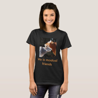 T-shirt da vaca dos amigos de Mootual