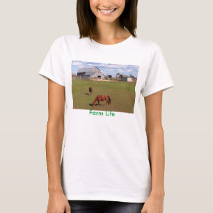 T-shirt da vida da fazenda