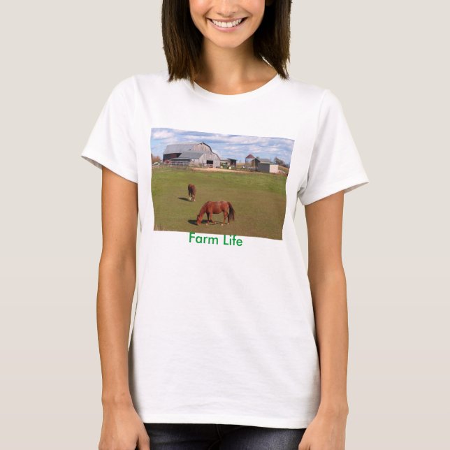 T-shirt da vida da fazenda (Frente)