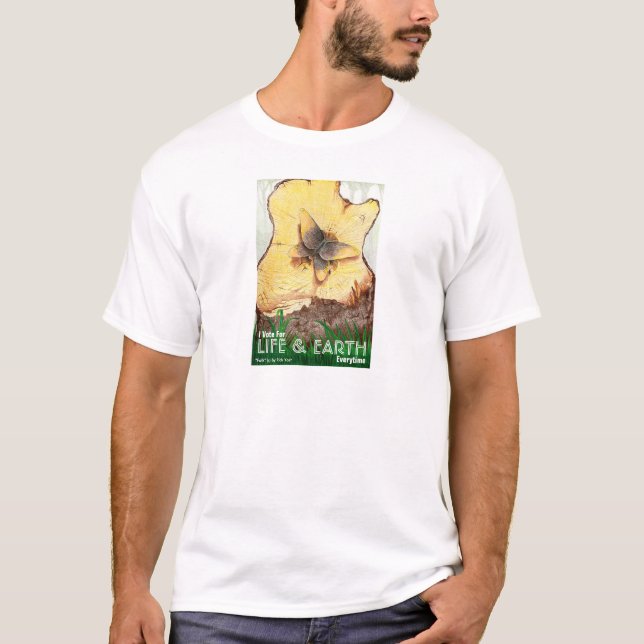 T-shirt da vida & da terra (Frente)