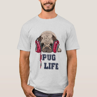T-shirt da vida do Pug