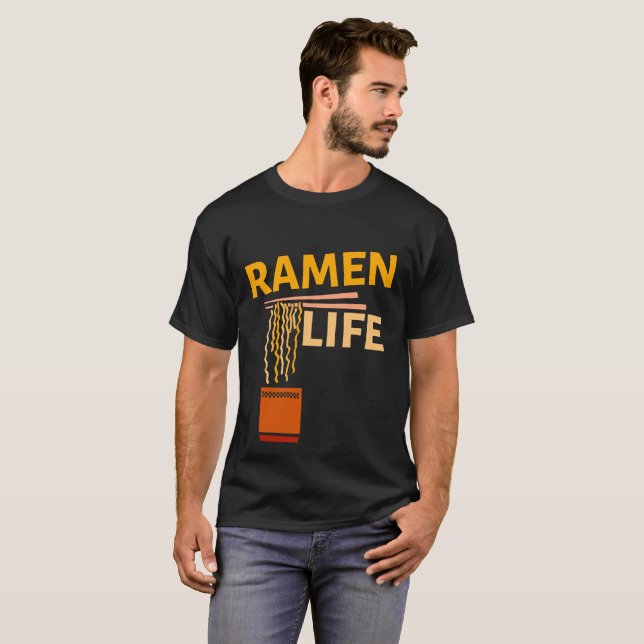 T-shirt da vida dos Ramen, camisas japonesas da (Frente Completa)