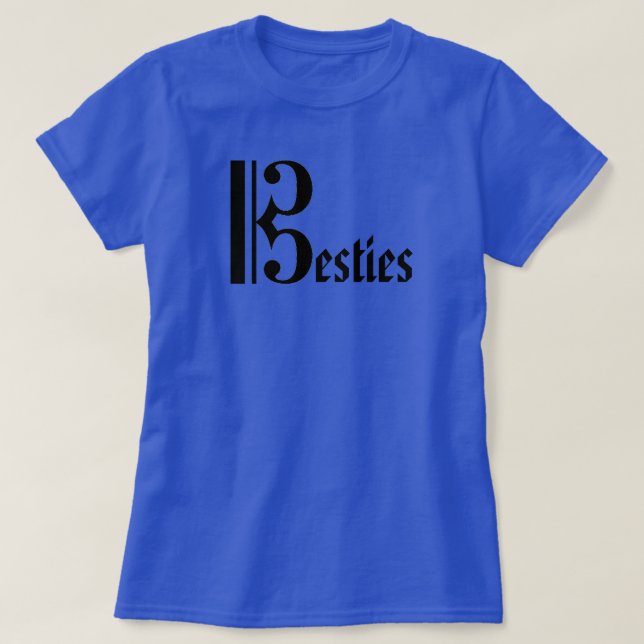 T-shirt da viola de Besties (Frente do Design)