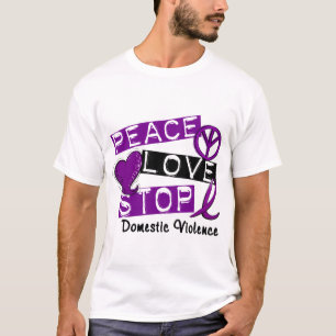 T-shirt da violência doméstica da PARADA do AMOR