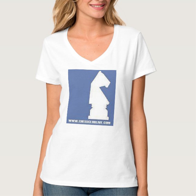 T-shirt da xadrez com motivo da xadrez (Frente)