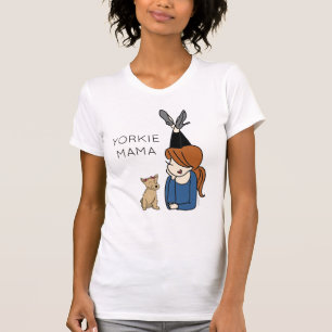 T-Shirt da Yorkie Mama Personalizada