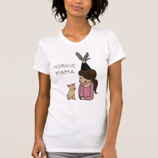 T-Shirt da Yorkie Mama Personalizada