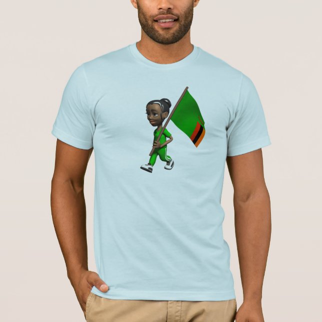T-shirt da Zâmbia (Frente)