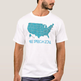 T-shirt da zona da liberdade de expressão