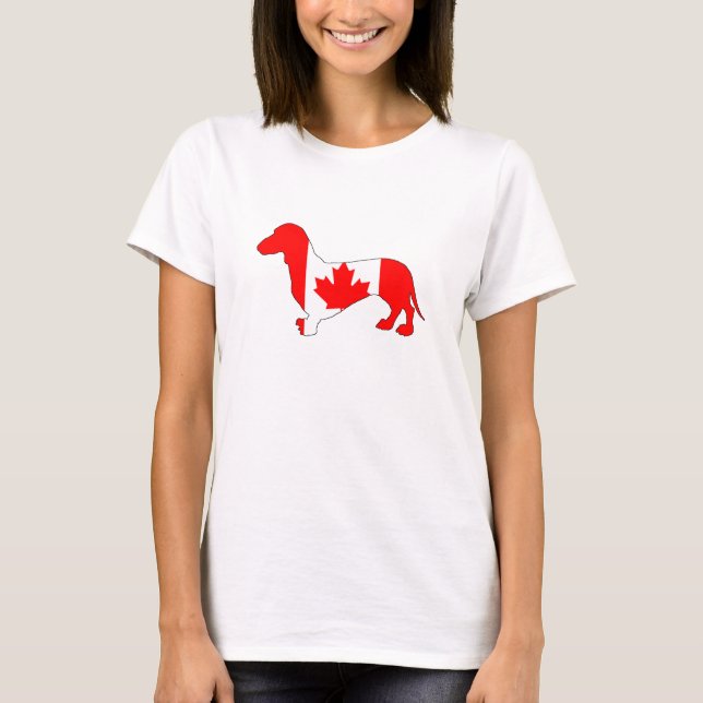 T-shirt Dachshund Canada (Frente)