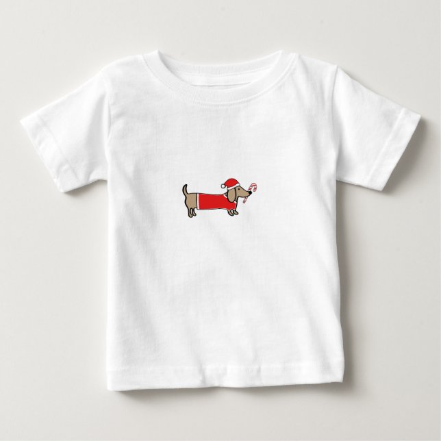T-shirt Dachshund do Xmas (Frente)