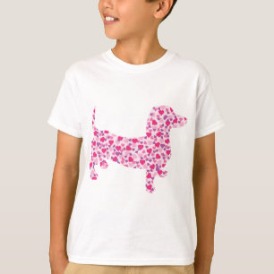 T-shirt Dachshund Hearts