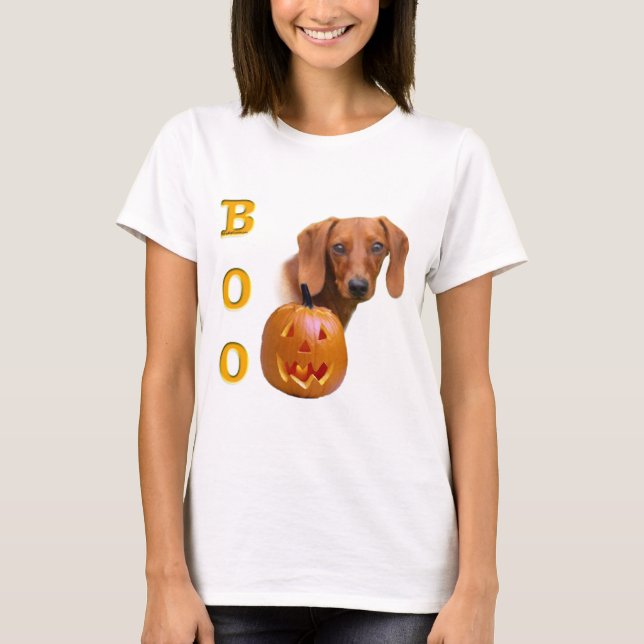 T-shirt Dachshund (liso) Boo (Frente)
