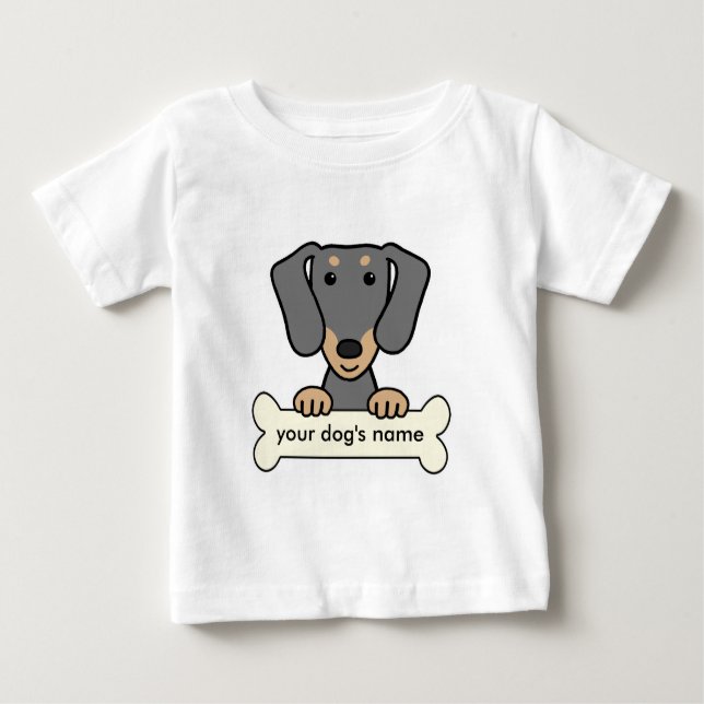 T-shirt Dachshund personalizado (Frente)