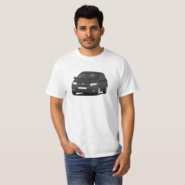 T-shirt Dacia Sandero - preto (Frente Completa)