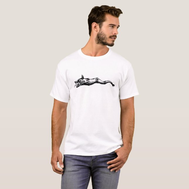 T-shirt dacia wolf cobra flag (Frente Completa)