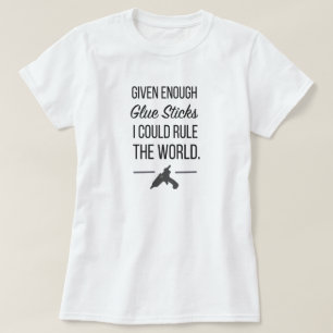T-shirt Dado bastante varas da colagem eu poderia salvar o