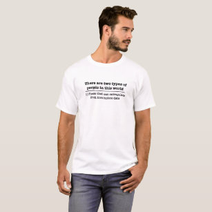 T-shirt Dados incompletos do geek engraçado