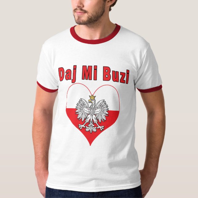 T-shirt Daj Mi Buzi Eagle Heart (Frente)