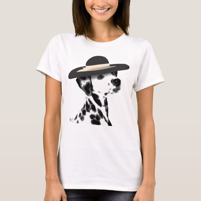 T-shirt Dalmácia e Black Hat Brimmed (Frente)