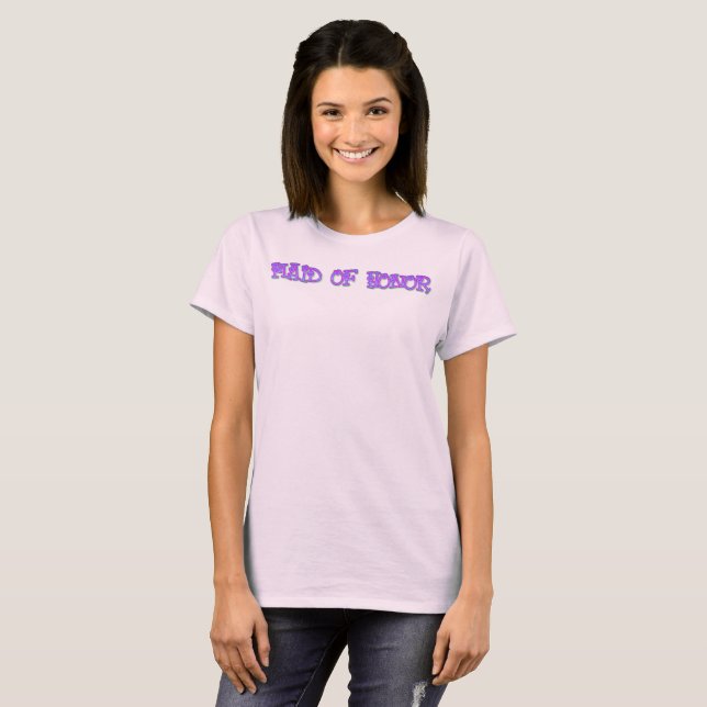 T-shirt Dama De Honra Corações (Frente Completa)
