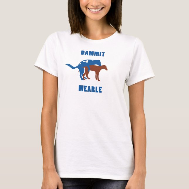 T-shirt Dammit Mearle - Tanque atlético feminino (Frente)