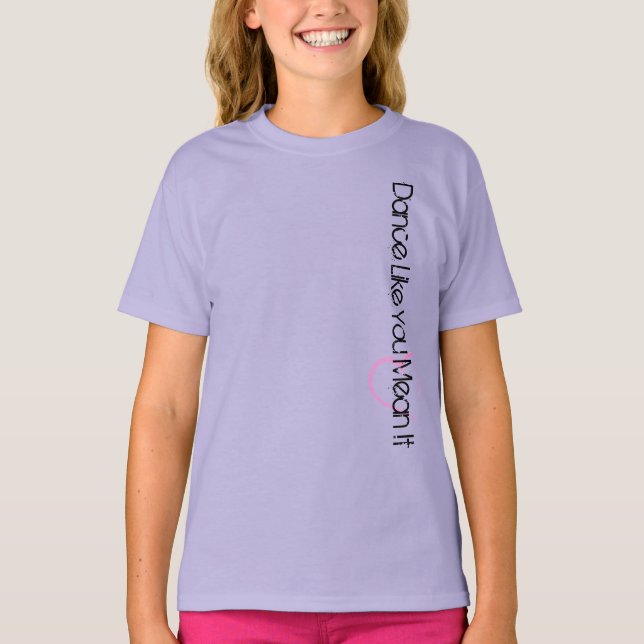T-shirt Dança como você meio ele - lavanda (Frente)