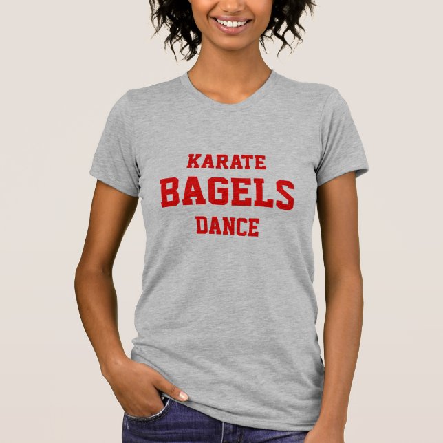 T-SHIRT DANÇA DOS BAGELS DO KARATÉ (Frente)