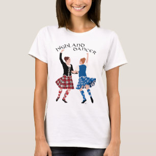 T-shirt Dança Reeling das Terras Altas Escocesas