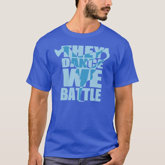 T-shirt Dançam, nós lutam (o branco) (Frente)