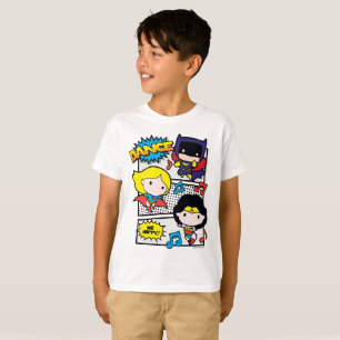 T-shirt Dançando Heróis Chibi
