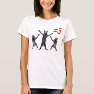 T-shirt dançar gatos iguala três nc