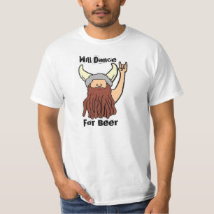 T-shirt Dançará para a rocha da cerveja no T engraçado