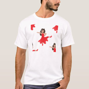 T-shirt dançarina emoji