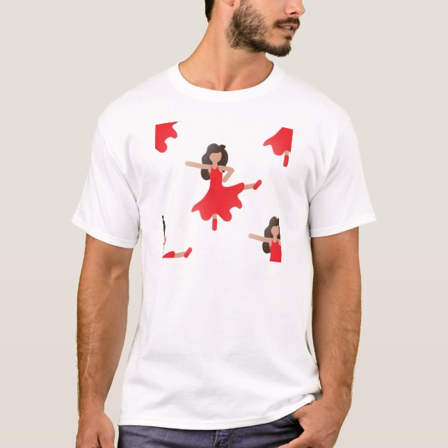 T-shirt dançarina emoji (Frente)