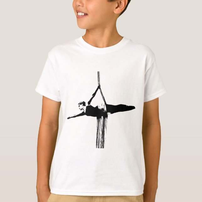 T-shirt Dançarino aéreo das sedas (Frente)