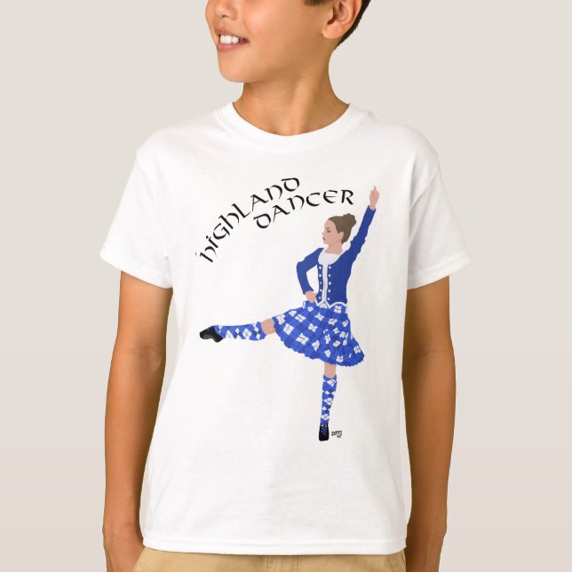 T-shirt Dançarino da Terra Alta em Azul (Frente)