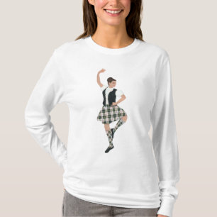 T-shirt Dançarino das Terras Altas Escocesas Tecido MacPhe
