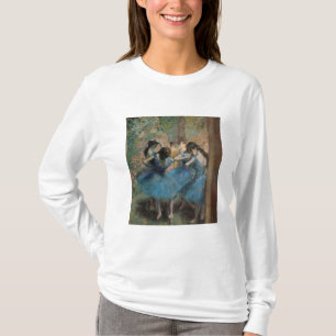 T-shirt Dançarinos de Edgar Degas no azul, 1890