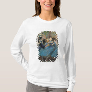 T-shirt Dançarinos de Edgar Degas no azul, 1890