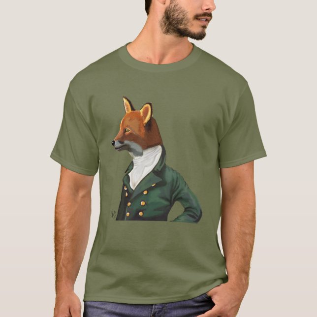 T-shirt Dandy Fox Portrait (Frente)