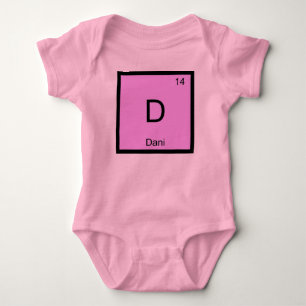 T-shirt Dani Nome Elemento Químico Tabela Periódica