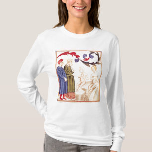 T-shirt Dante, Virgil e Praga-golpeados