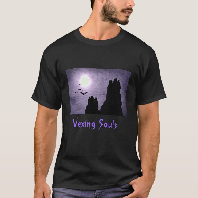 T-shirt Dark_Ruins_Bats, almas Vexing (Frente)