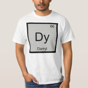 T-shirt Darryl Name Chemistry Elemento Mesa Periódica