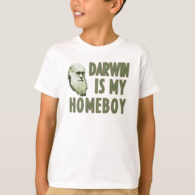 T-shirt Darwin é meu ficar em casa (Frente)