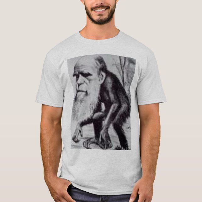 T-shirt Darwin é um macaco (Frente)