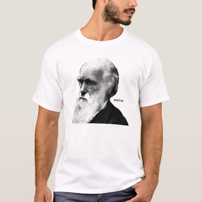 T-shirt Darwin - evolua (Frente)