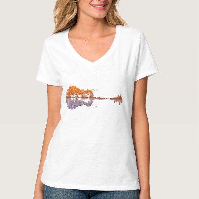 T-shirt das árvores de tranquilo (Frente)