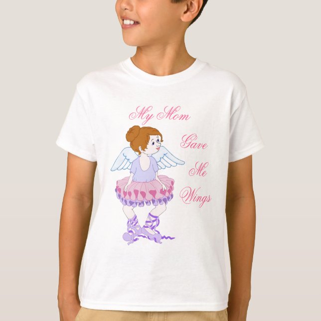 T-shirt das asas da mãe (Frente)